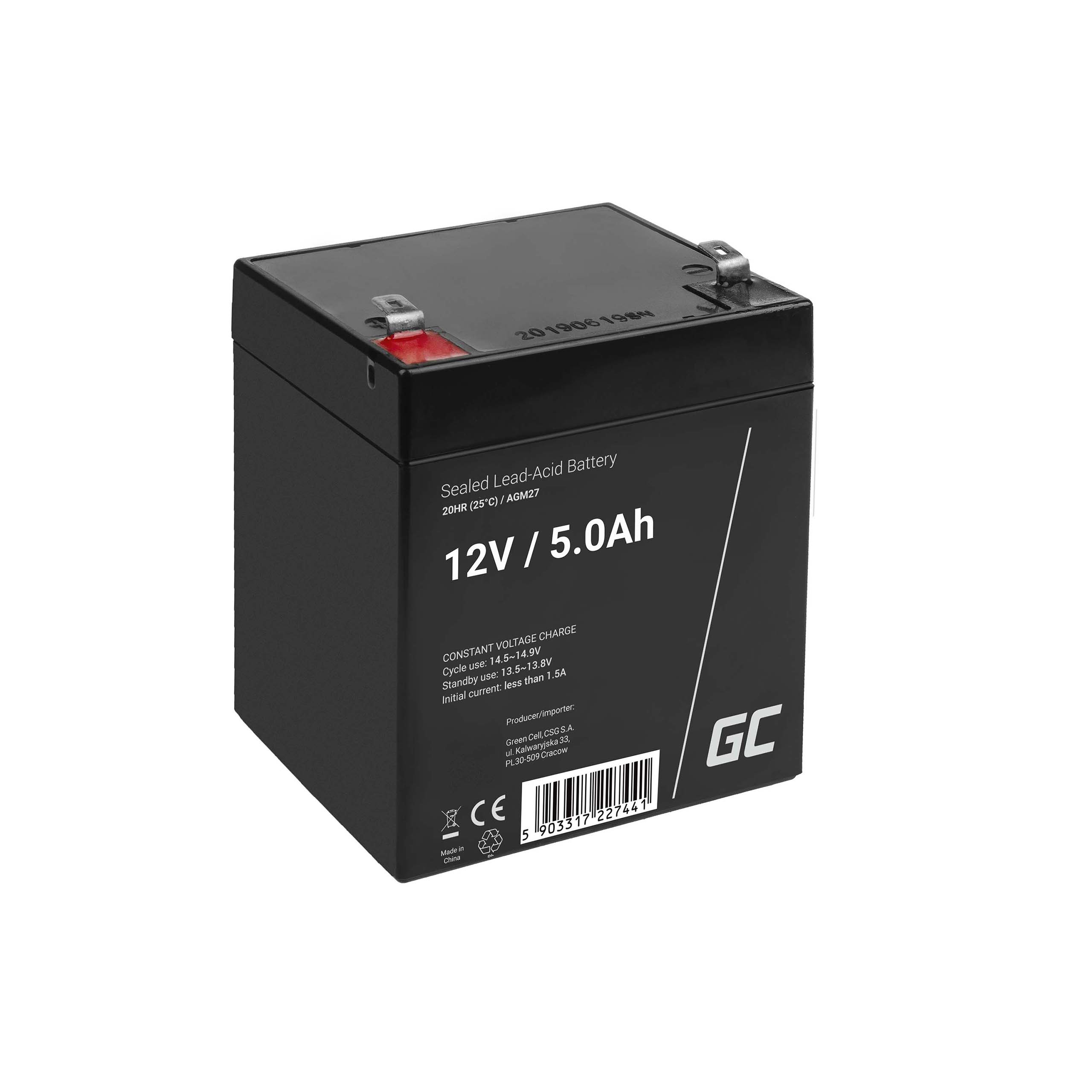Akumulátor Green Cell 12 V 5 Ah