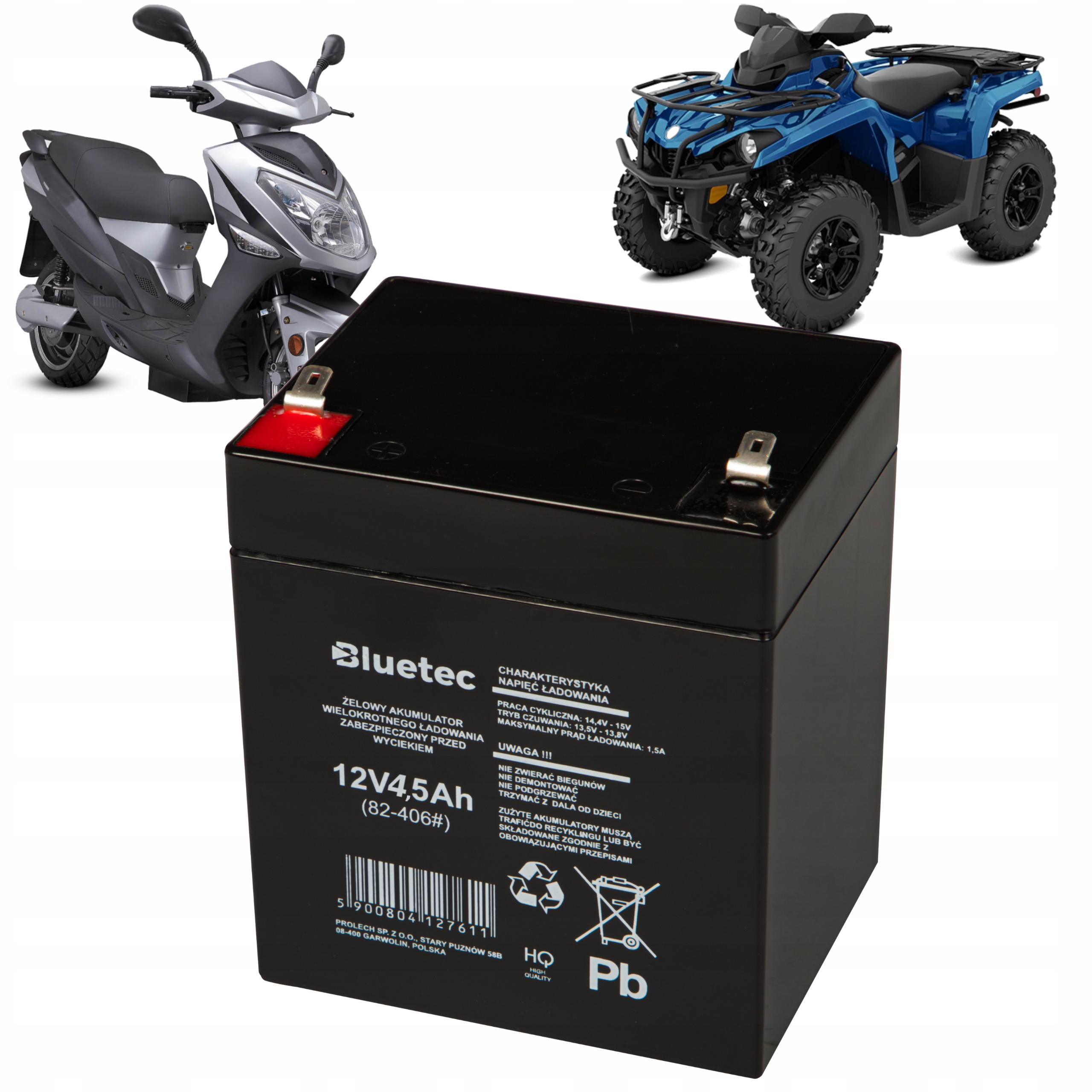 Akumulátor BLUETEC 12 V 4,5 Ah