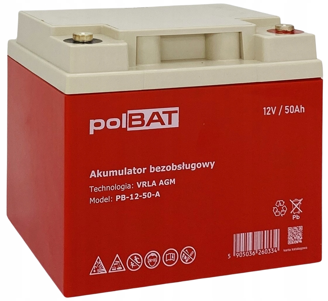 Akumulátor polBAT 12 V 50 Ah