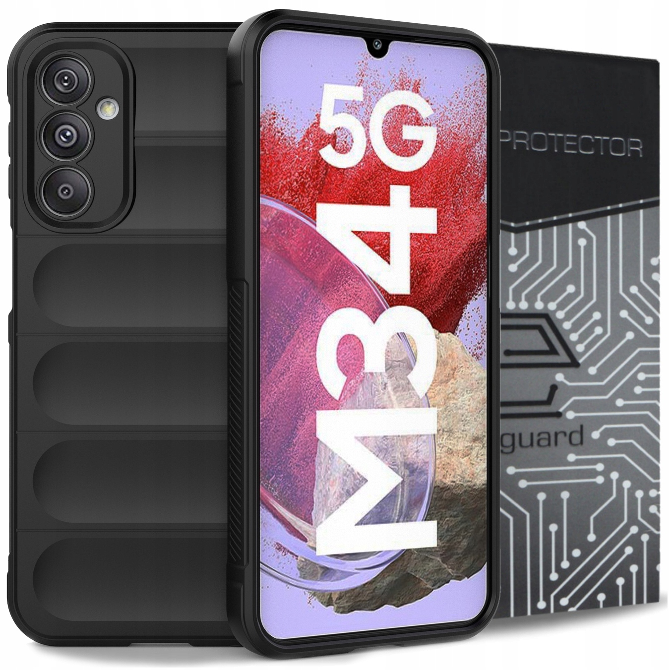 Zadné strany Exoguard pre SAMSUNG GALAXY M34 5G MAGIC čierne
