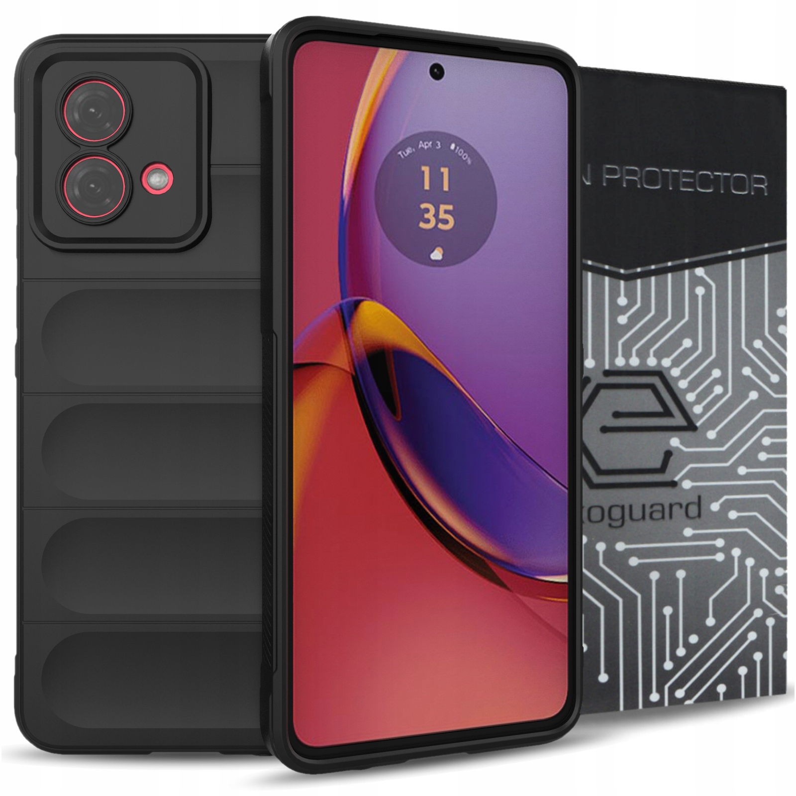 Chrbát Exoguard pre MOTOROLA MOTO G84 5G MAGIC čierny