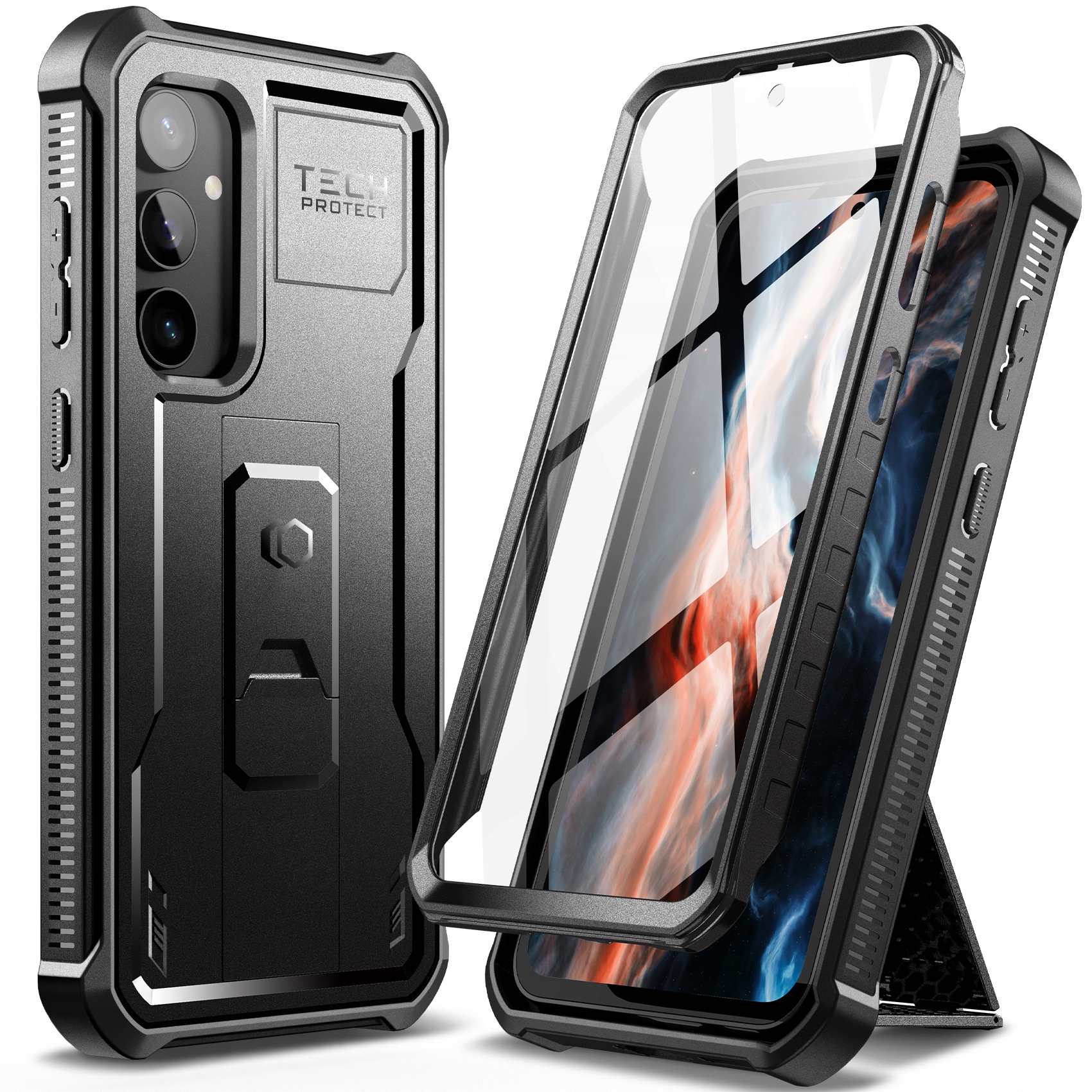 Technické ochranné puzdro pre Samsung Galaxy S23 FE čierne
