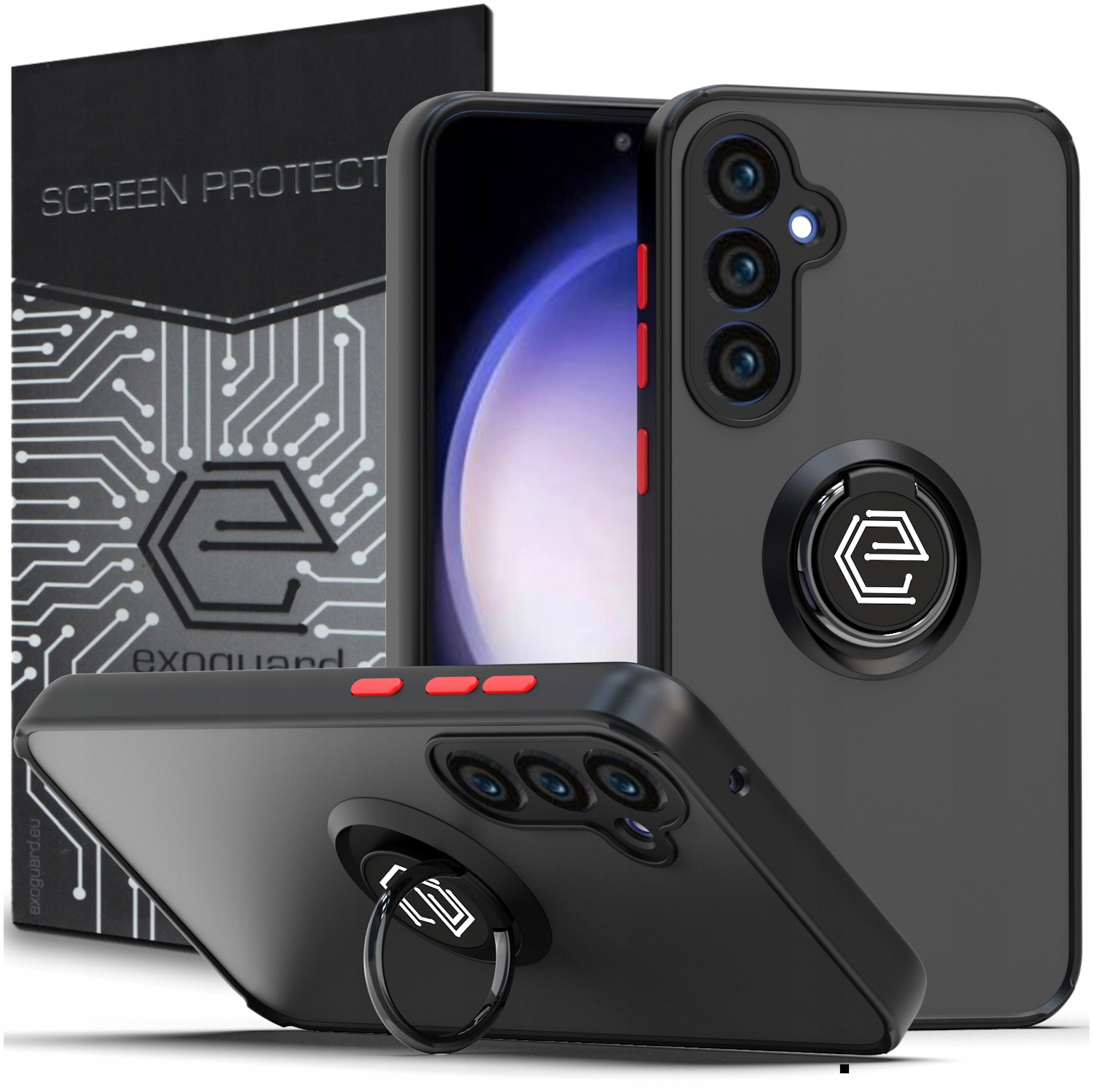 Chrbát Exoguard pre SAMSUNG GALAXY A35 5G O-RING čierny