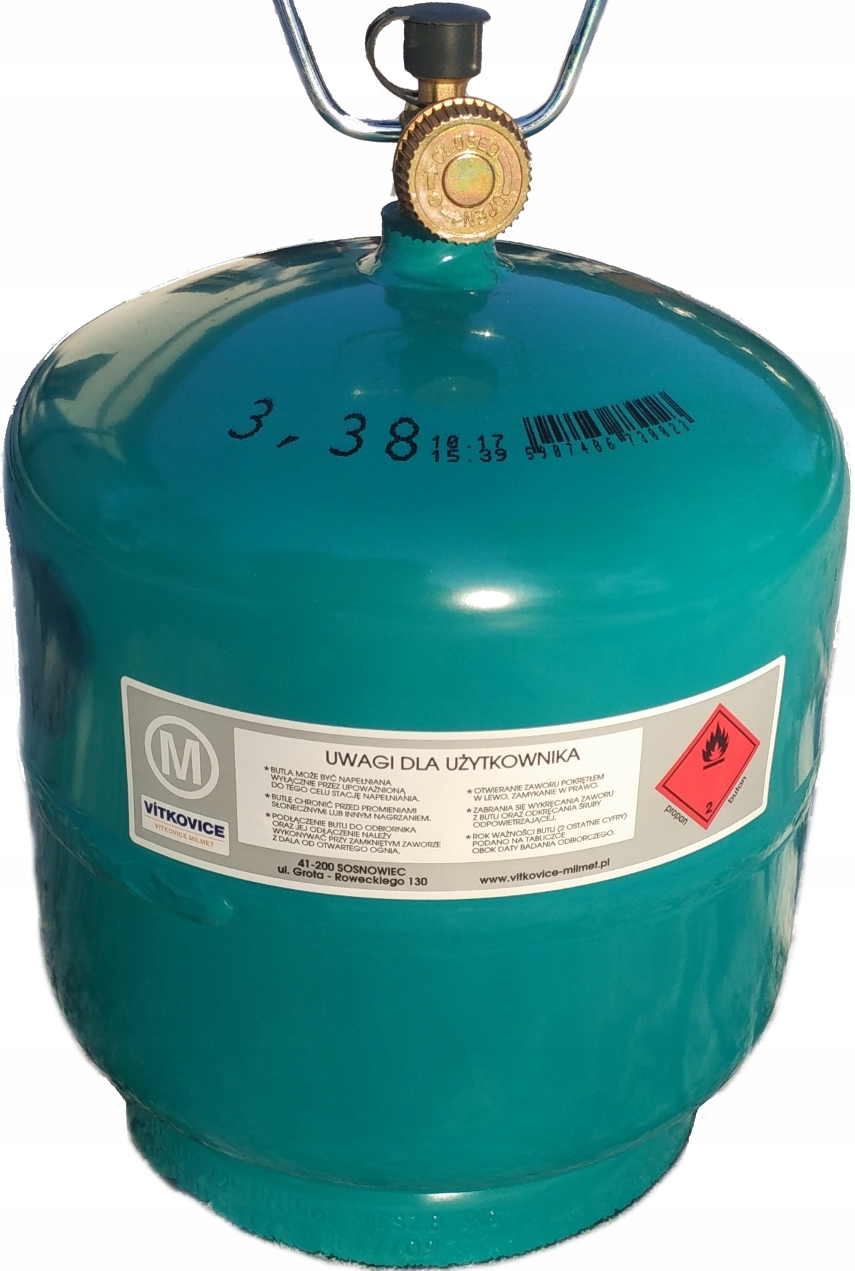 Plynový valec 3 kg propán-bután New'18