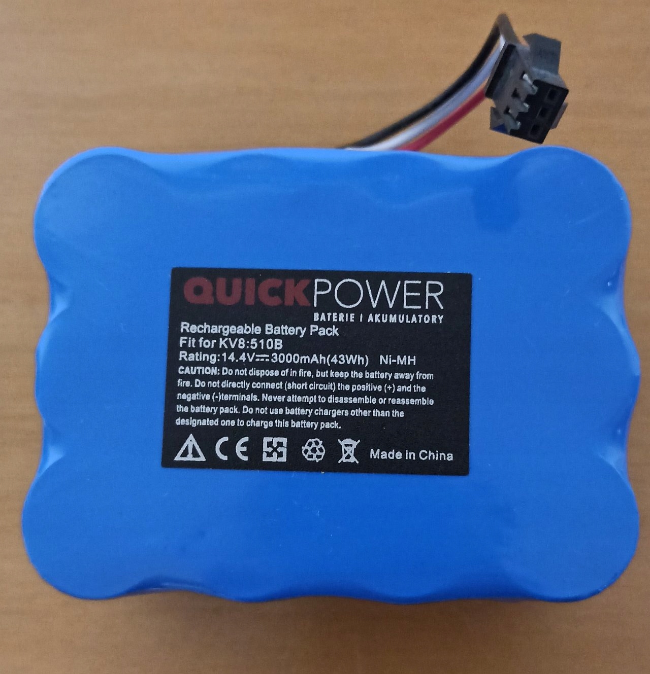 Batéria 3000 mAh QP NS3000D03X3 pre carneo inteligentný čistič vysávača