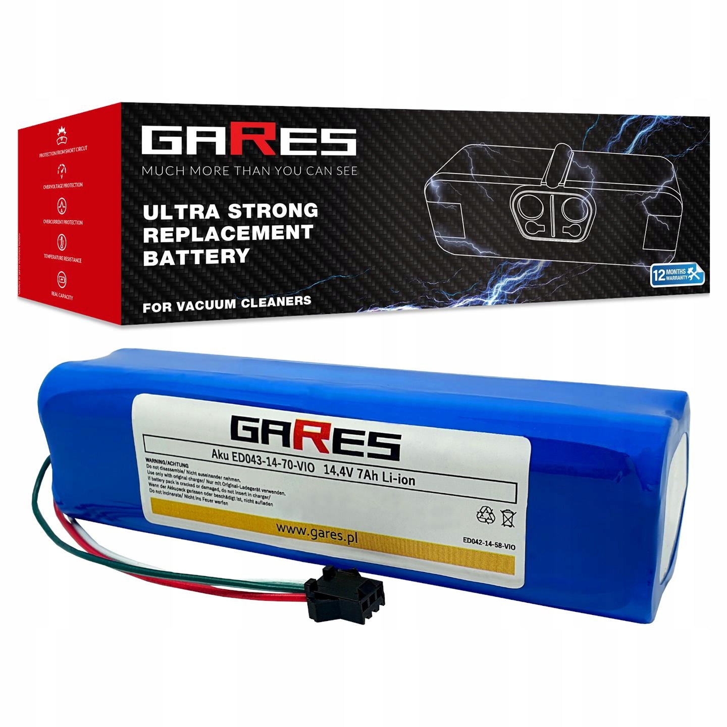 Batéria Gares Professional pre Viomi S9, Alpha, UV 14,4V 7AH