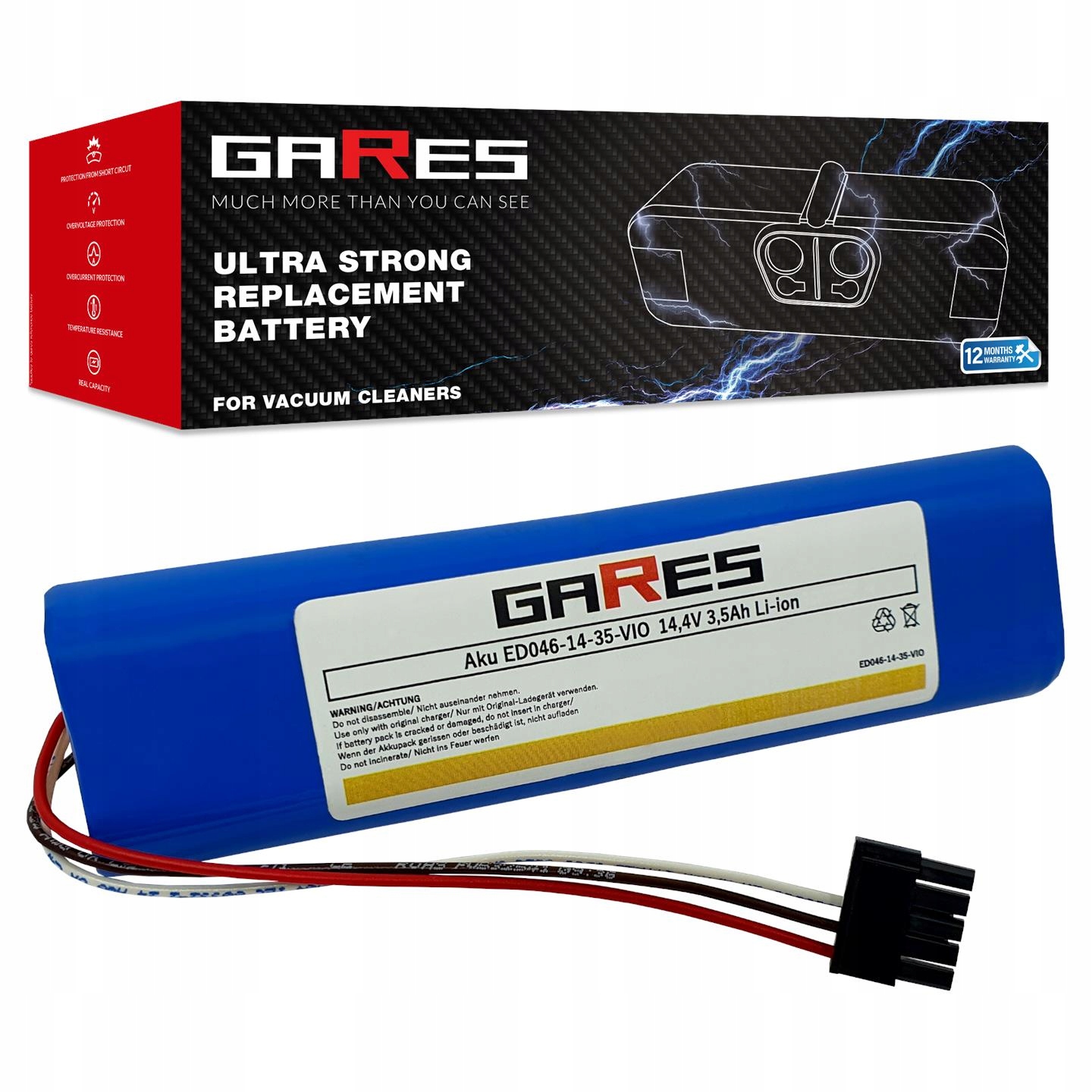 Batéria Gares Professional 3500 MAH ED046-14-35-VIO