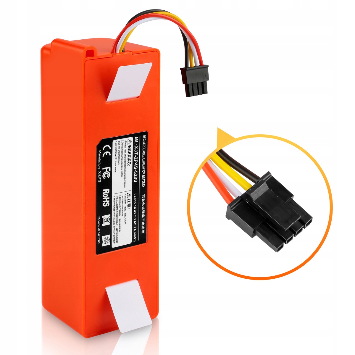 Litowa batéria 5200 mAh 14,4 V až Xiaomi Roborock 1