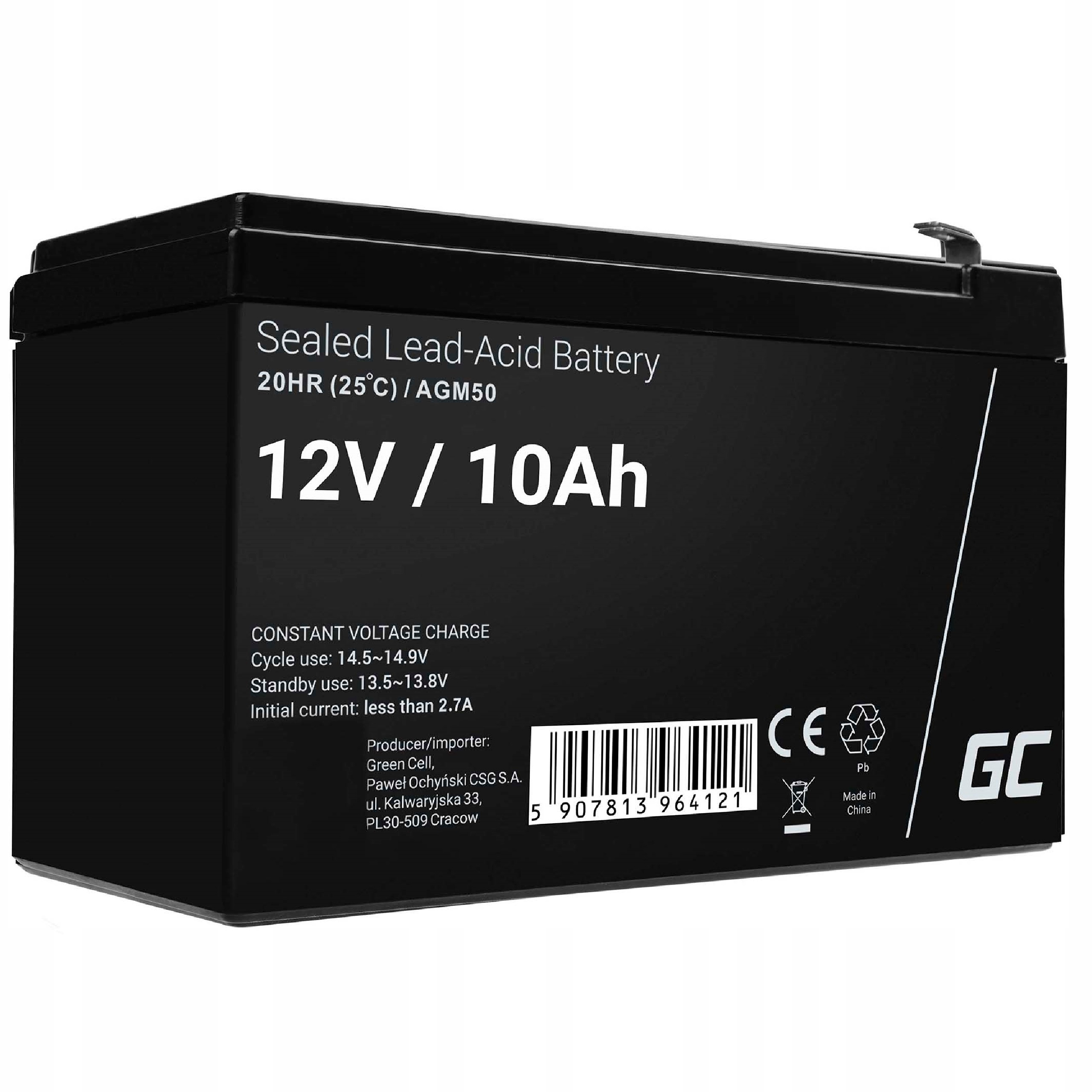 Akumulátor Green Cell 12 V 10 Ah