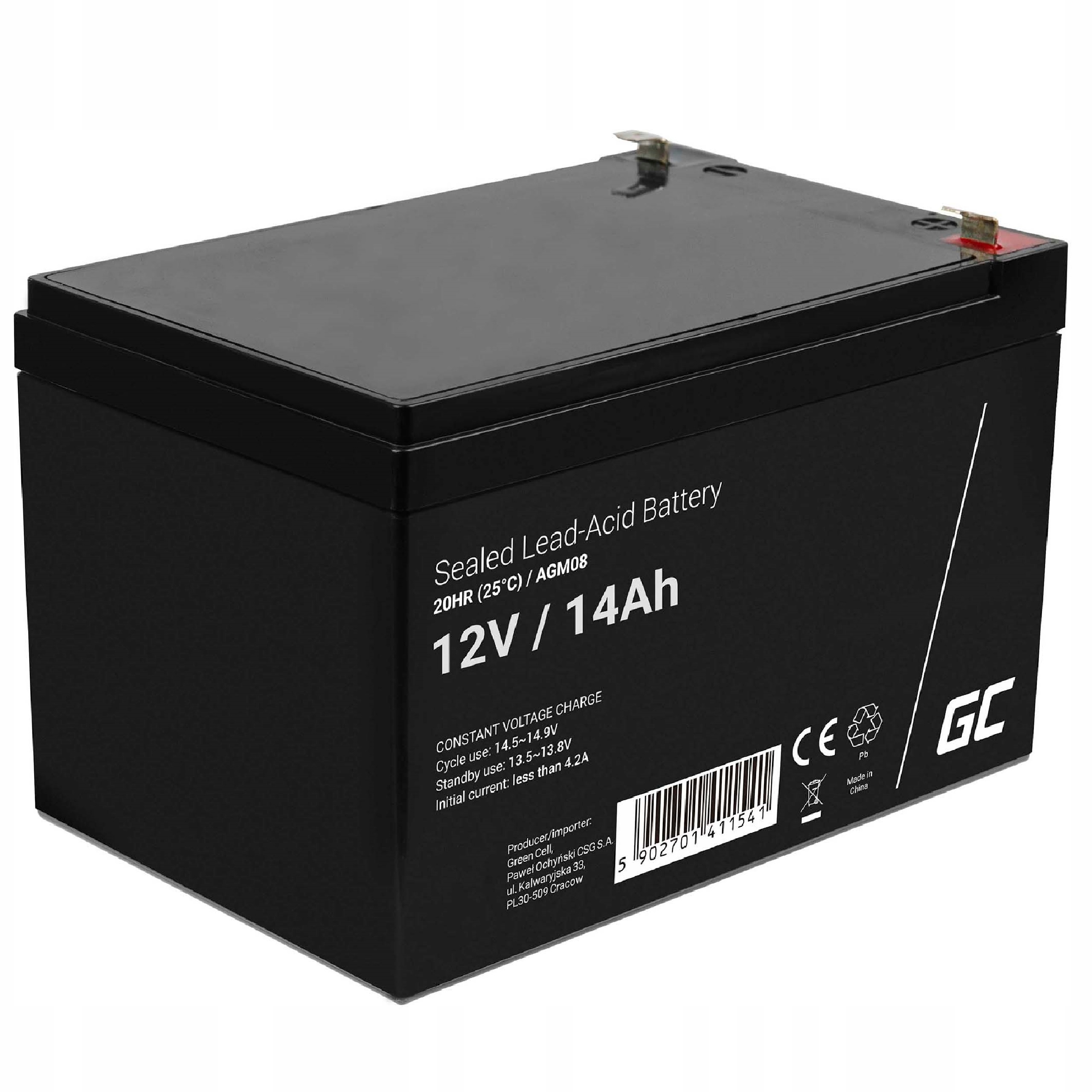 Akumulátor Green Cell 12 V 14 Ah