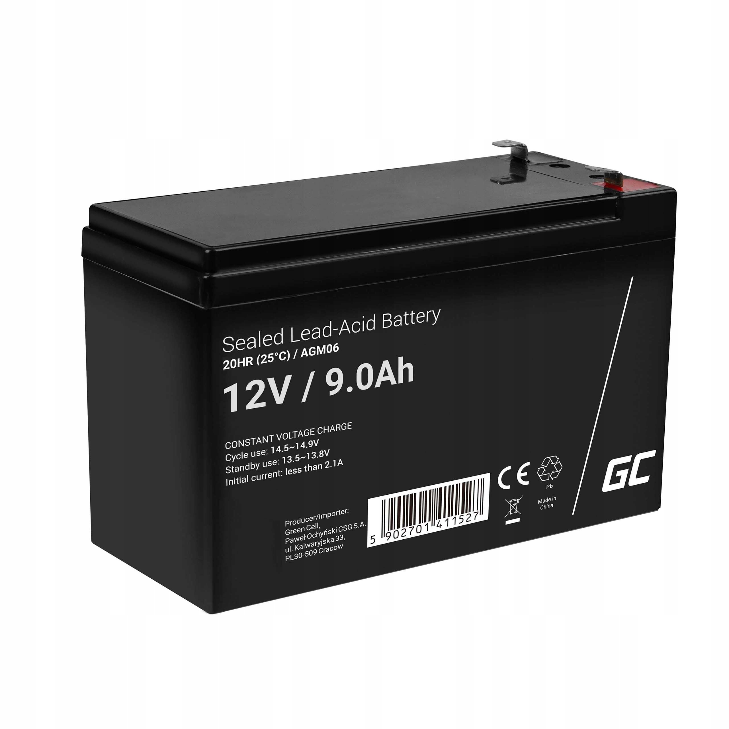 Akumulátor Green Cell 12 V 9 Ah