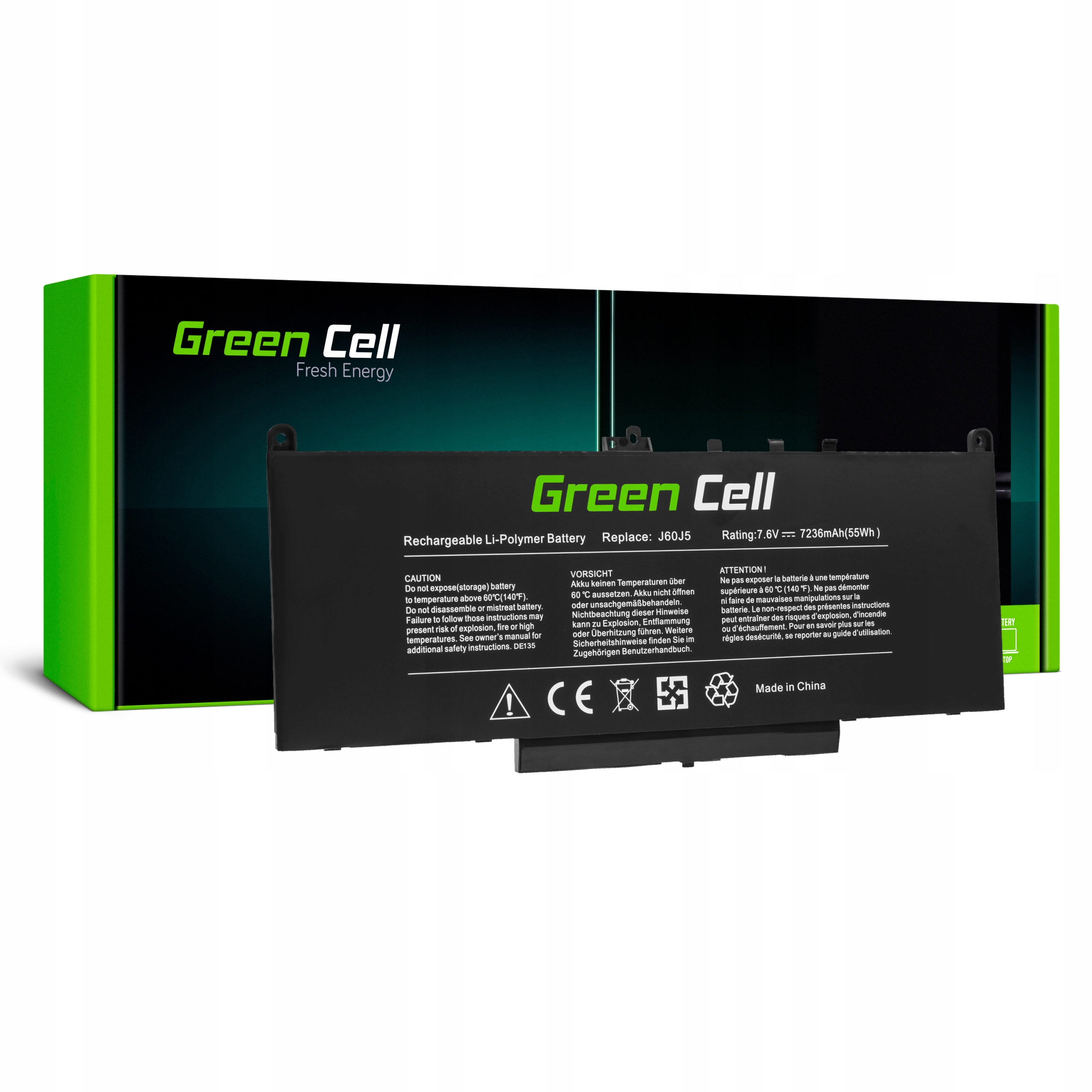 Batéria pre notebook Dell J60J5 7,6 V 5800 mAh