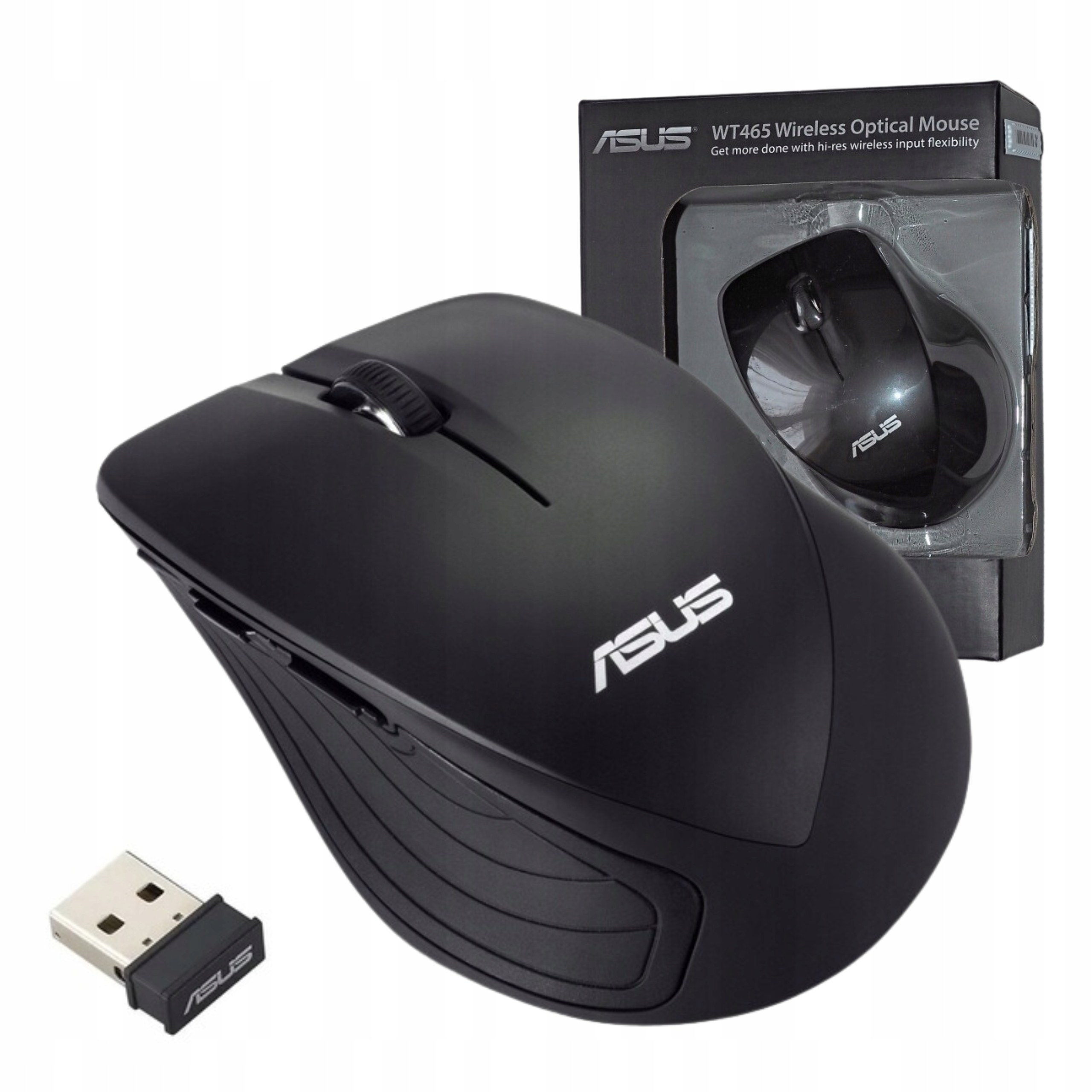 Bezdrôtová myš Asus WT465, čierna, optický senzor