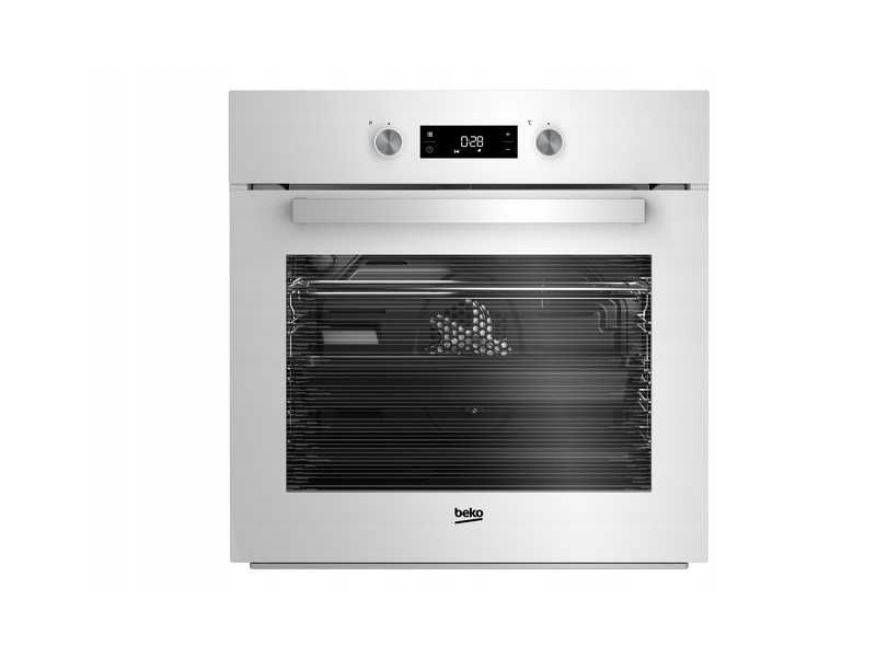 Biele sklo BEKO BI24301W vstavanú rúru