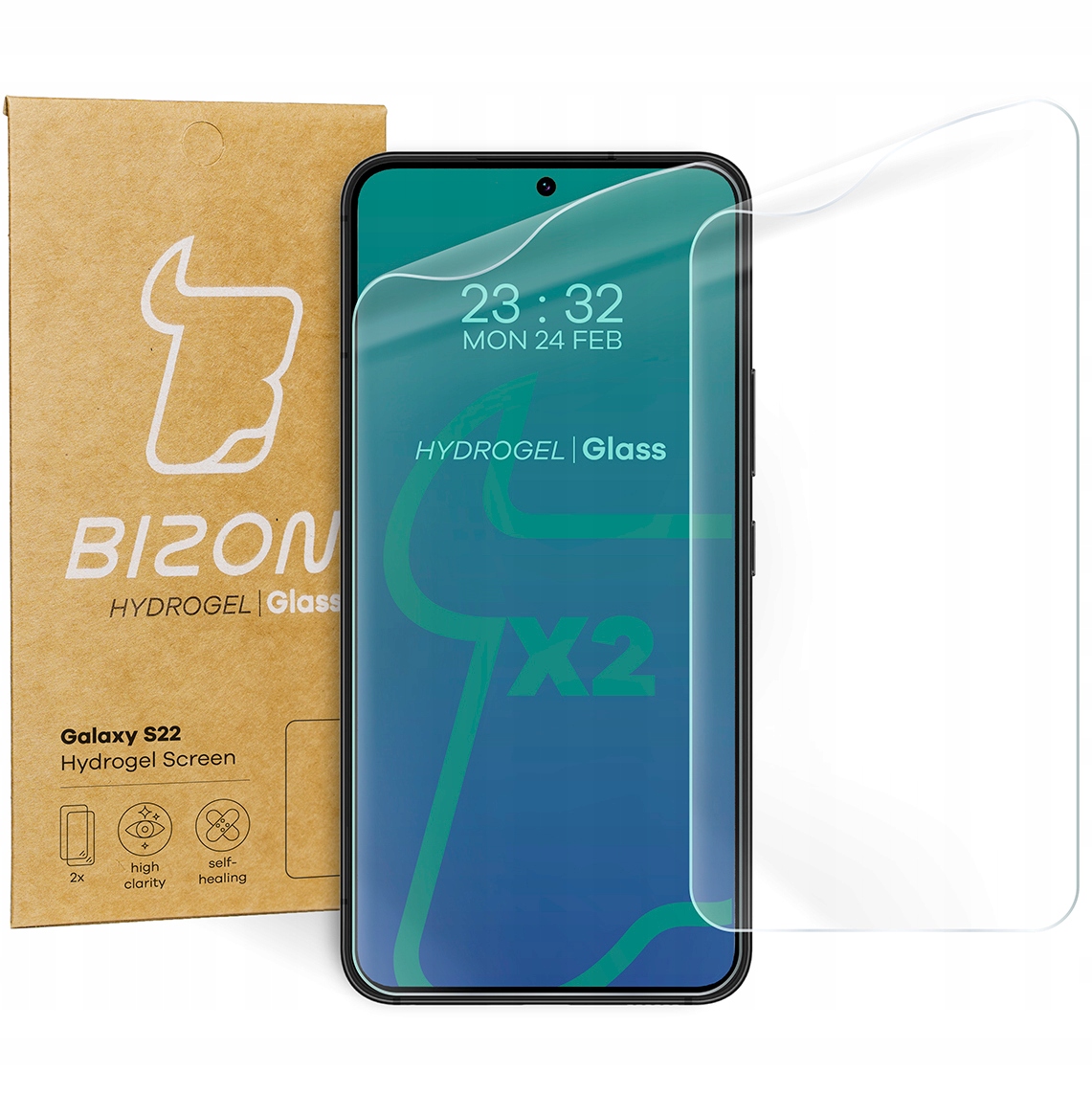 Ochranná fólia Bizon pre Samsung Galaxy S22 2 ks.