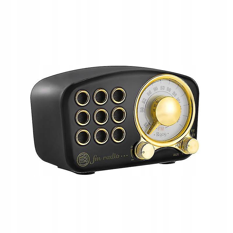 Black-Retro Radio Bluetooth reproduktor, Vintage Radio