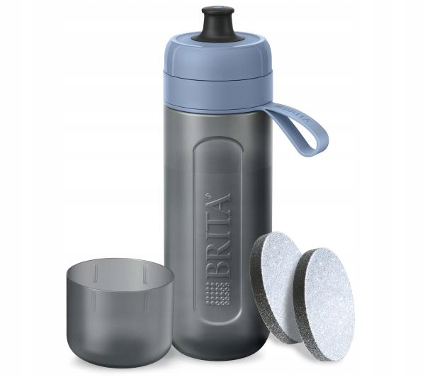 Filtračná fľaša Brita Active pastelovo modrá s 2 diskami