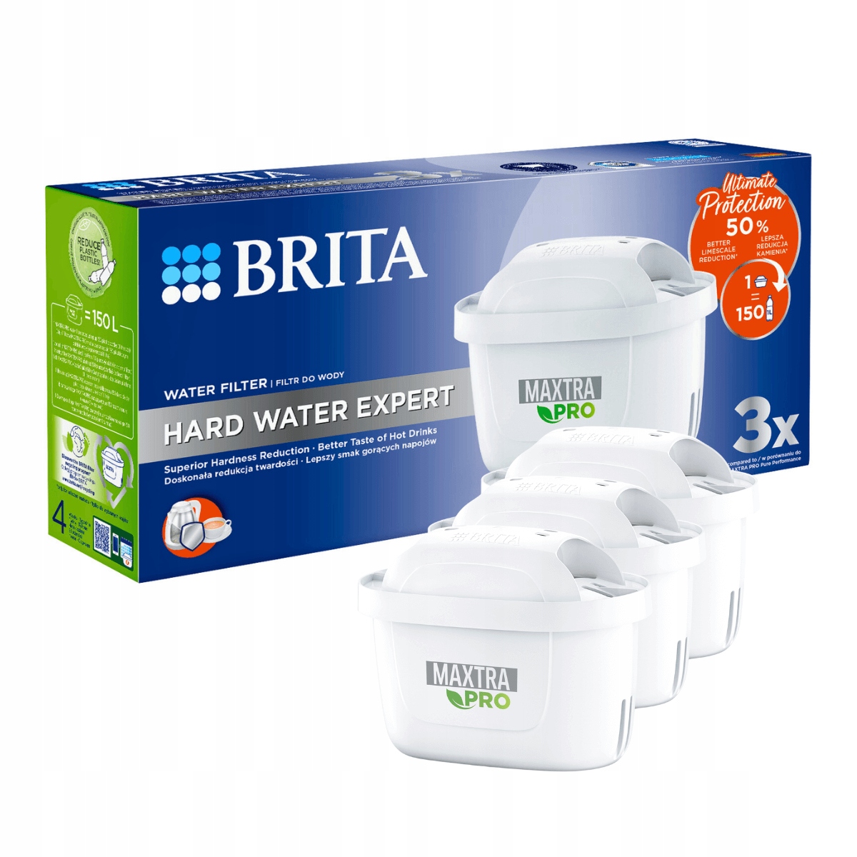 Brita Maxtra+ Tvrdá voda Expert filtračná vložka 3 ks.