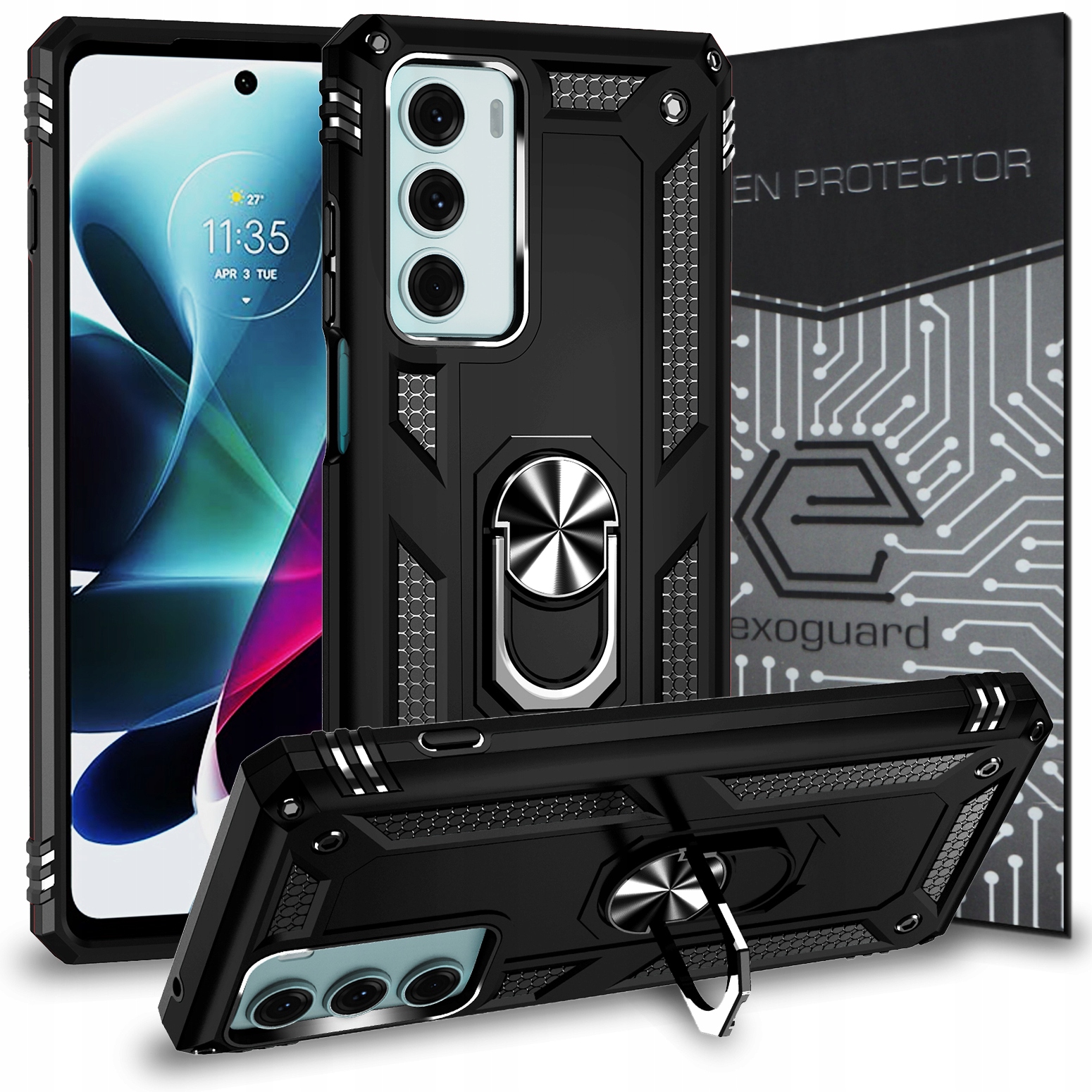Exoguard vkladanie pre Motorola Moto G200 5G Čierna