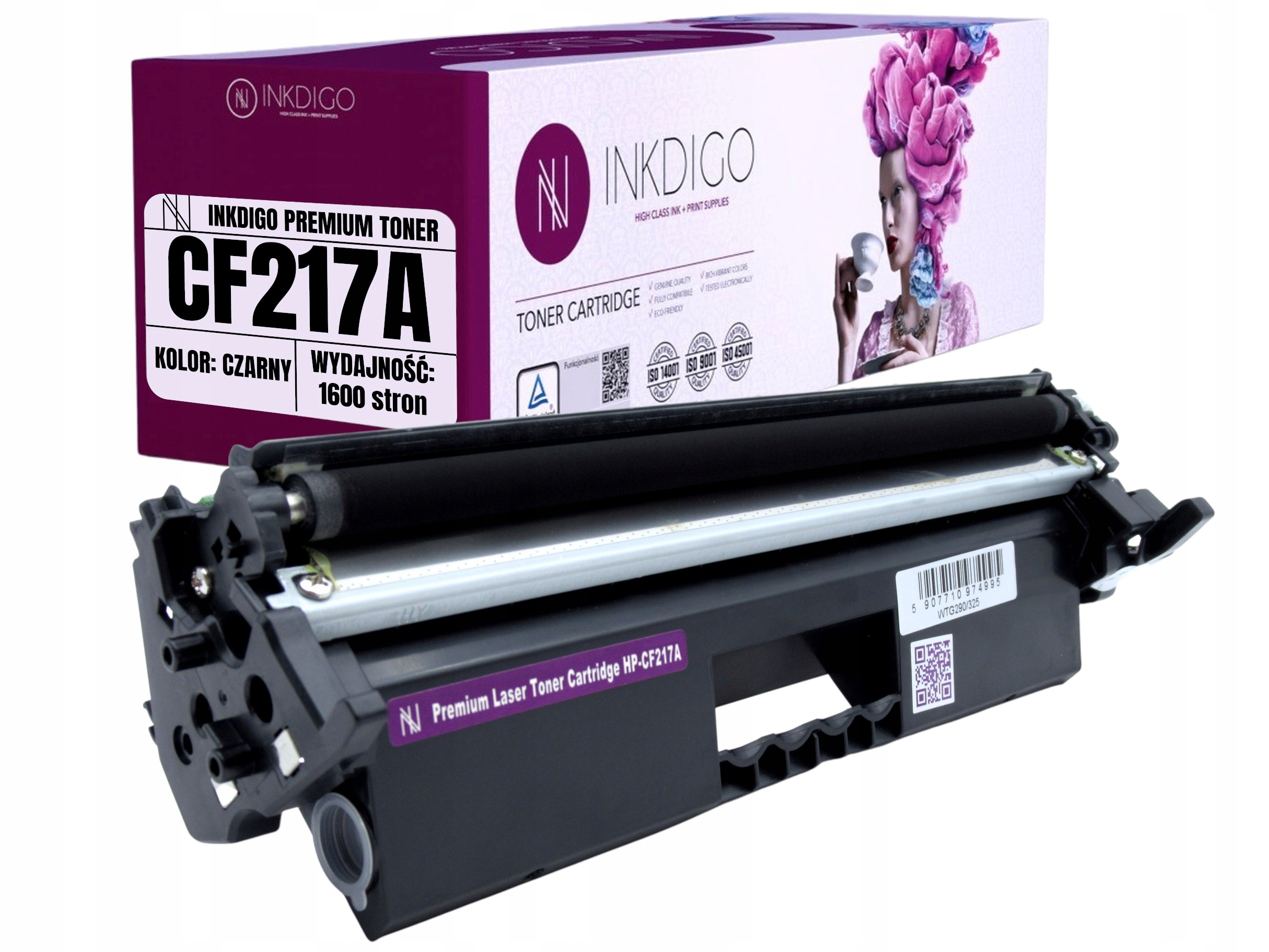 Inkdigo toner pre HP 17A / CF217A / LJ PRO M 102 130 132 134 čierna (čierna)