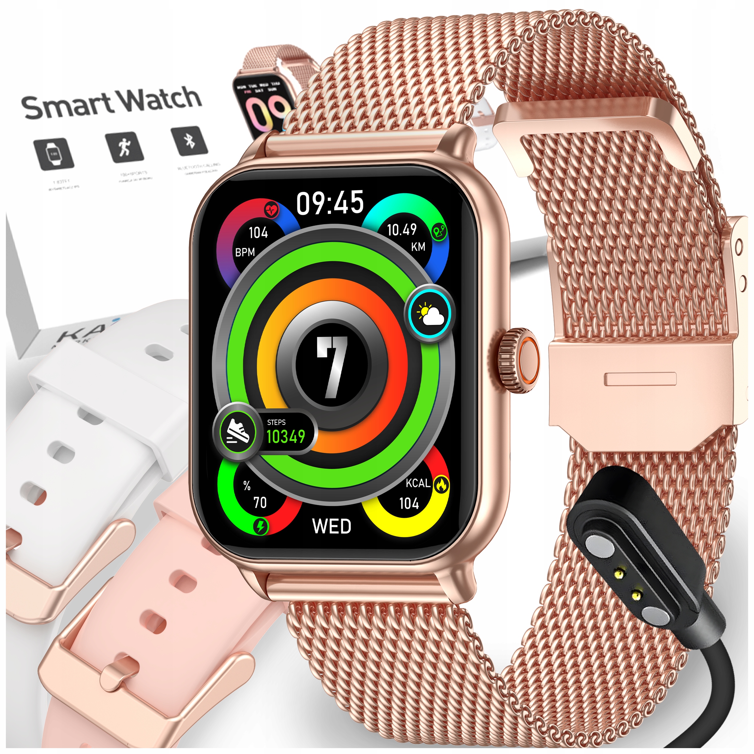 Linwear Smartwatch Pink Smartwatch + 4 ďalšie produkty