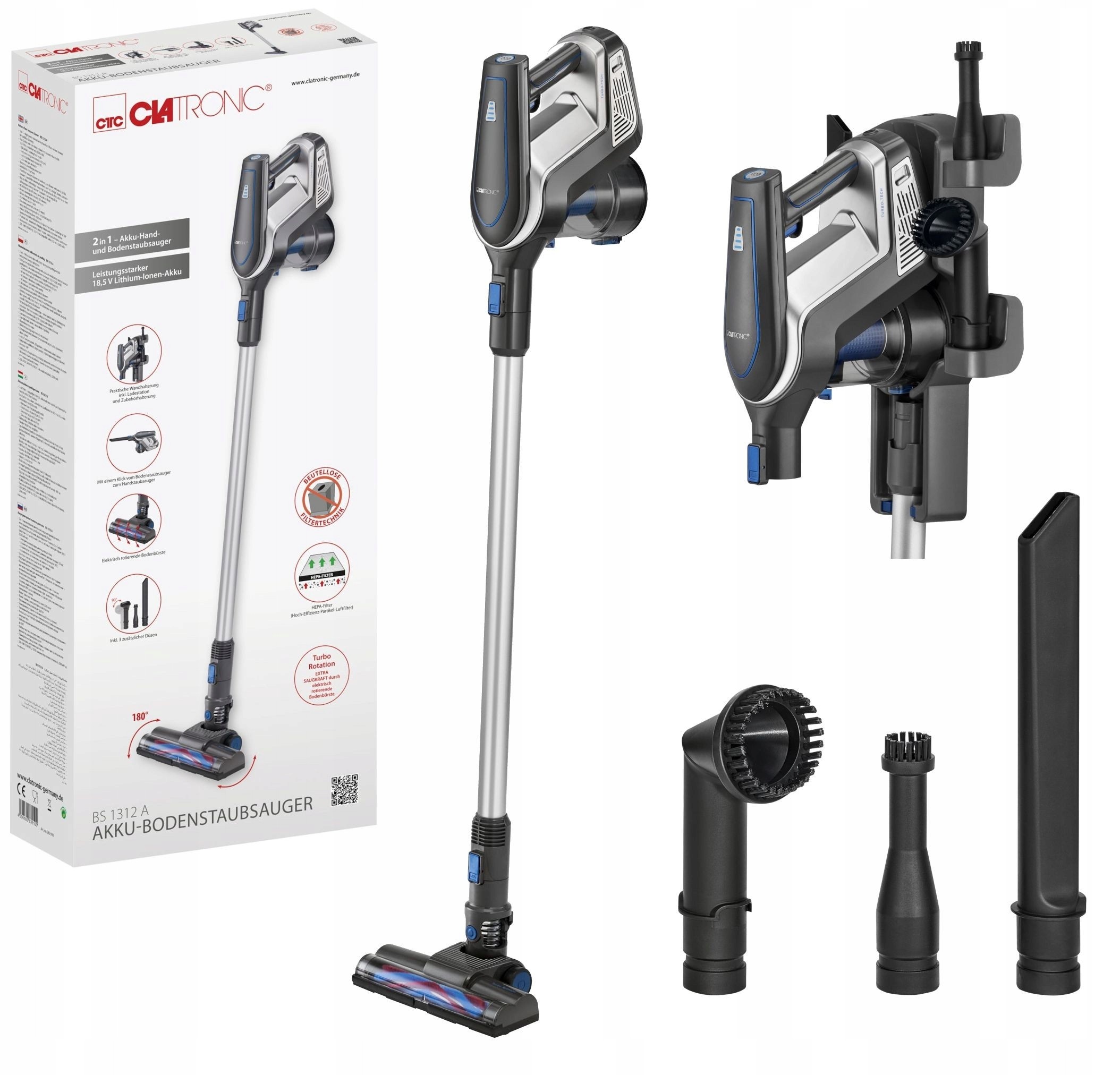 Vertikálny vysávač Clatronic BS 1312 a
