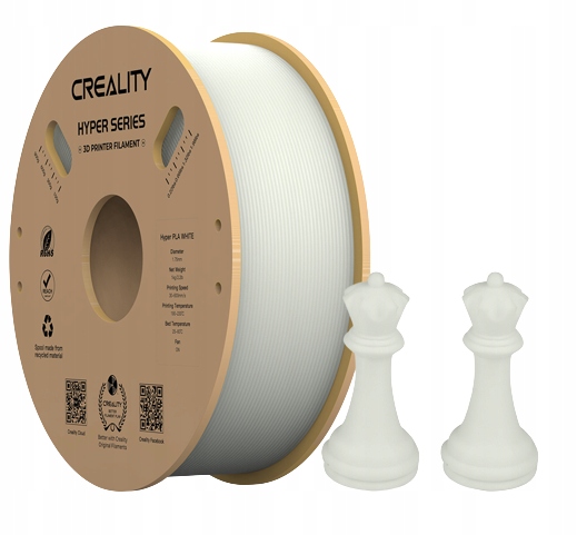 Creality 3D PLA filament 1,75 mm 1000 g biely