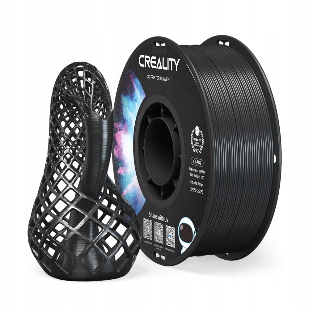 Creality ABS filament 1,75 mm 1000 g čierny
