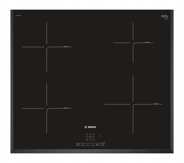 Čierna Indukčná doska Bosch Pie651BB1E 4 Fields