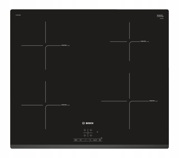 Čierna Indukčná doska Bosch Pue631BB2E Glass