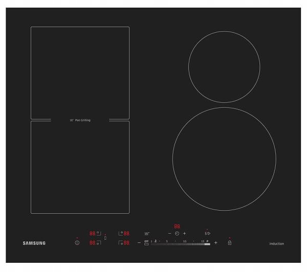 Čierna Indukčná doska Samsung NZ64H57479K Glass