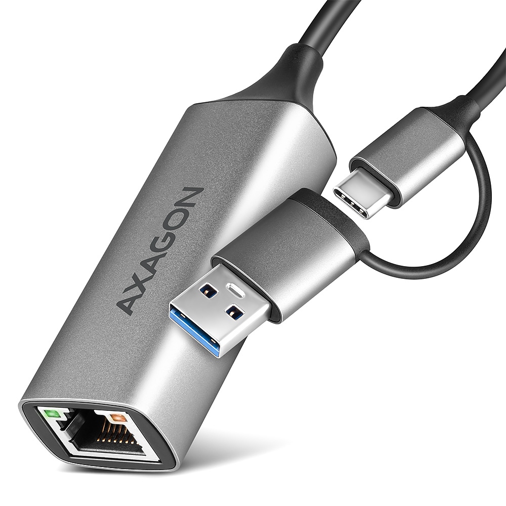 Sieťová karta Axagon ADE-SR USB 3.0 typu A / Gigabit Ethernet 10/100/1000