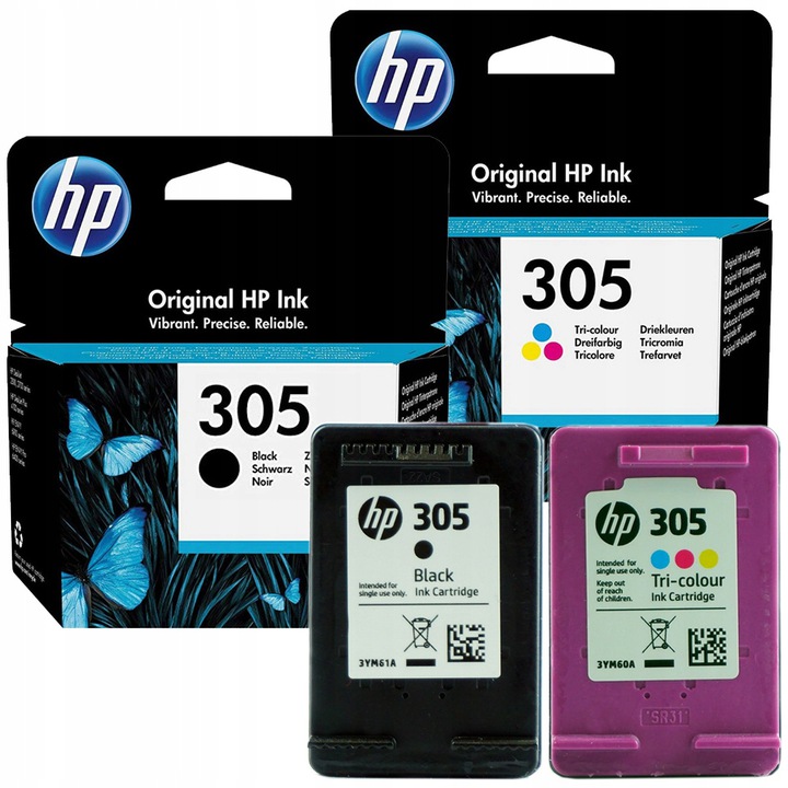 Sada atramentov HP 305 čierna + farebný 3YM61AE 3YM60AE