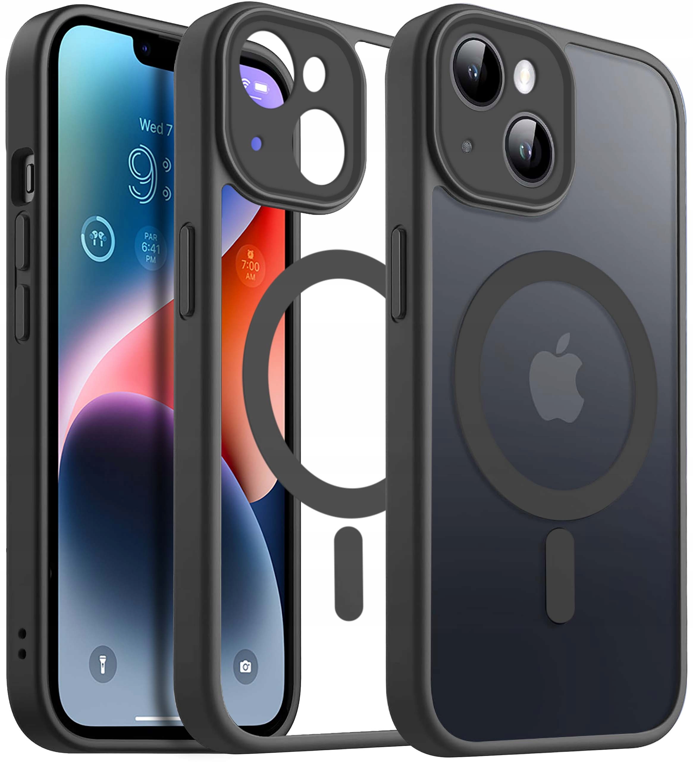 KrainaGSM zadná časť pre Apple iPhone 13 | iPhone 14 MAGNETICKÝ SILIKÓN PREMIUM čierny