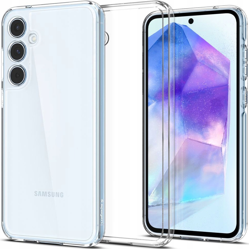 Zadné strany Spigen pre Samsung Galaxy A55 5G Ultra Hybrid, bezfarebné