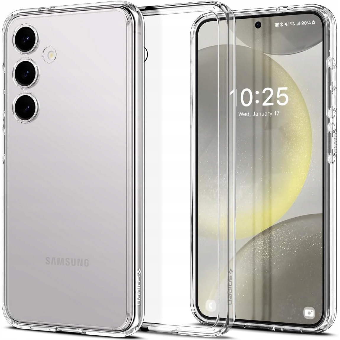Zadné strany Spigen pre Samsung Galaxy S24 Ultra Hybrid, bezfarebné