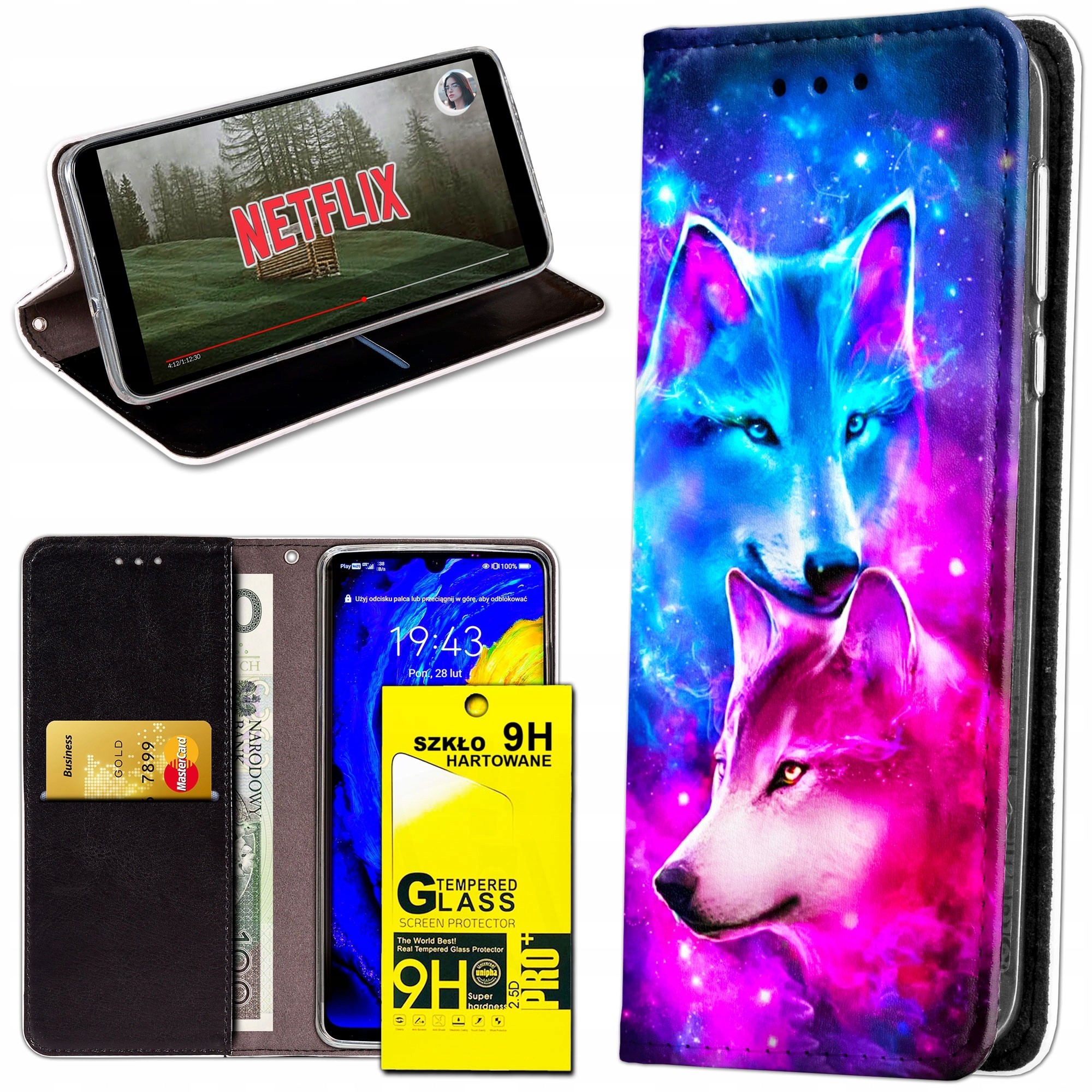 Flipové puzdro GUTCASE pre Motorola Moto E22 E22i FOTO MAGNETOVÉ KUFRE KNIHA Multicolor Animals Butterflies