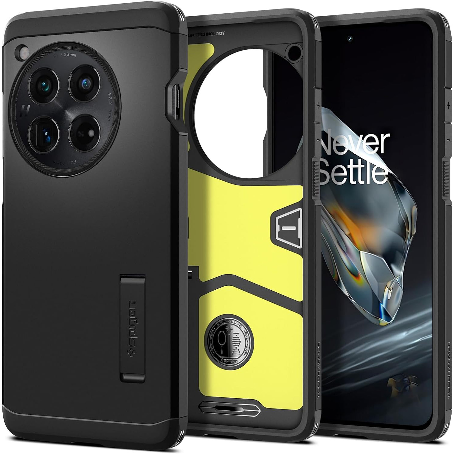 Chrbát Spigen pre OnePlus 12 Tough Armor, čierny