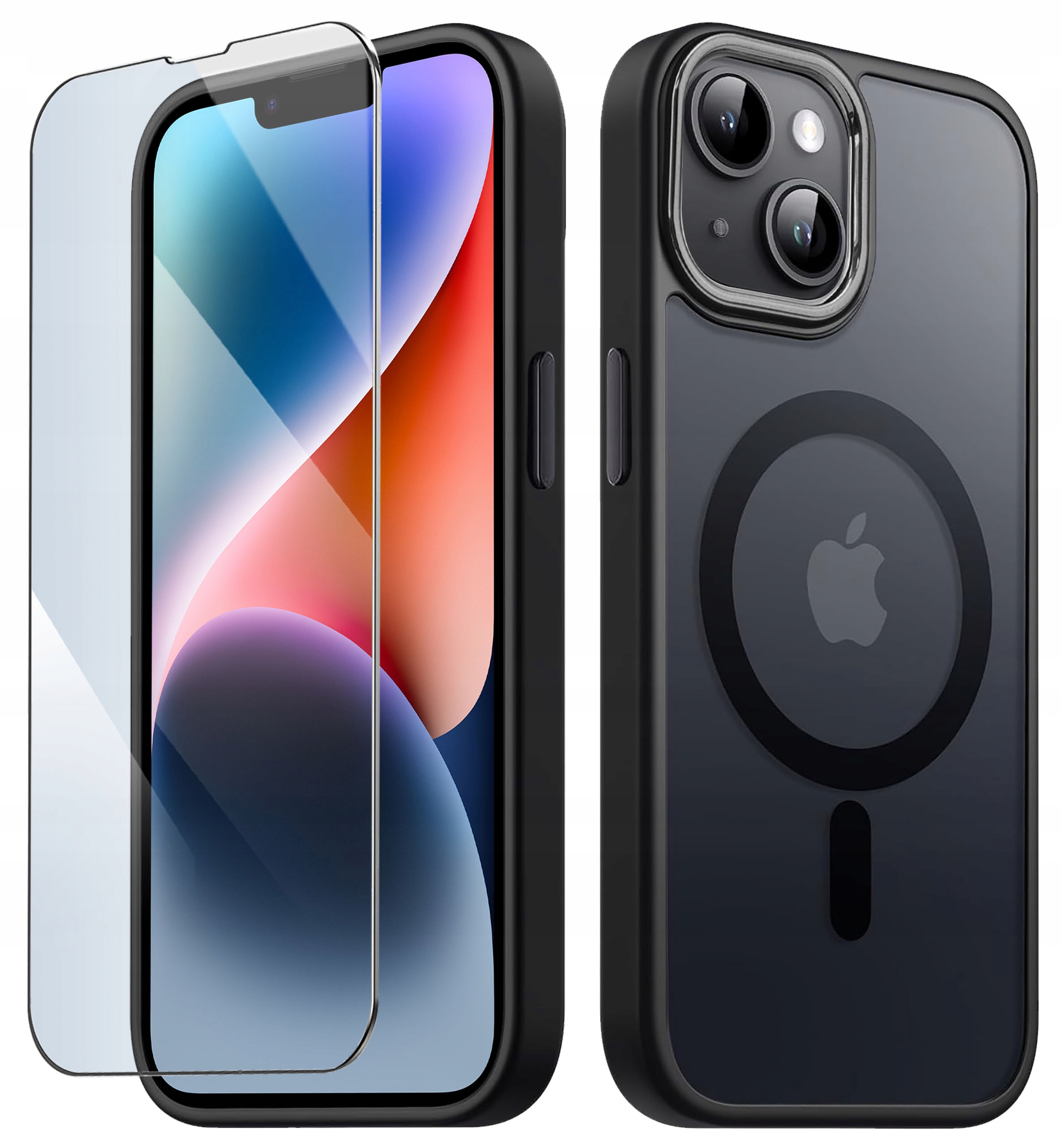 Batoh KrainaGSM pre Apple Case pre iPhone 13 | 14 MAGSAFE MATNÁ PREMIUM čierna