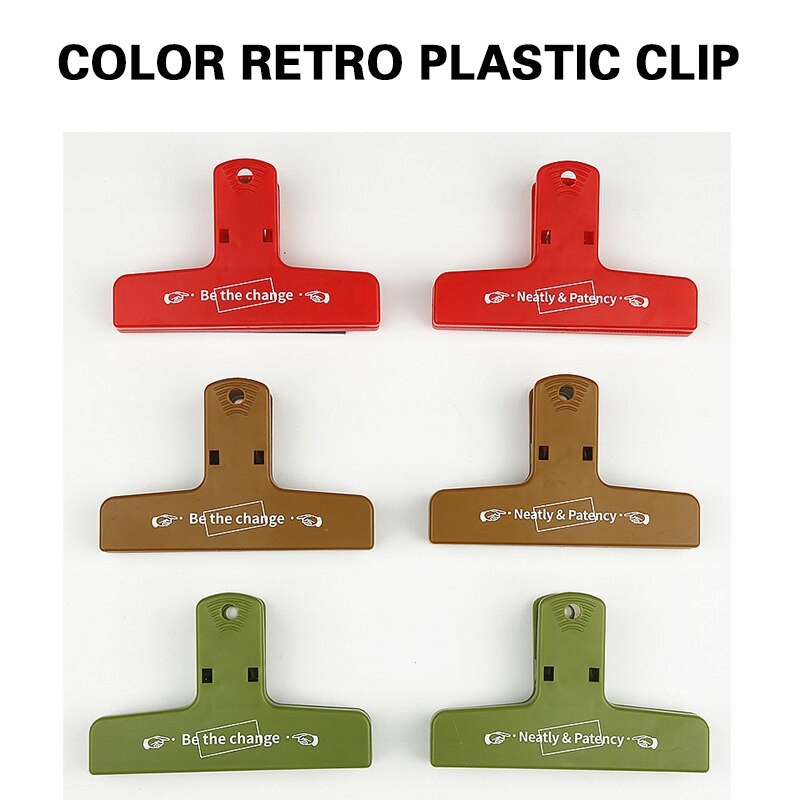 Farebná retro plastová klipová ruka klipový úložný priestor