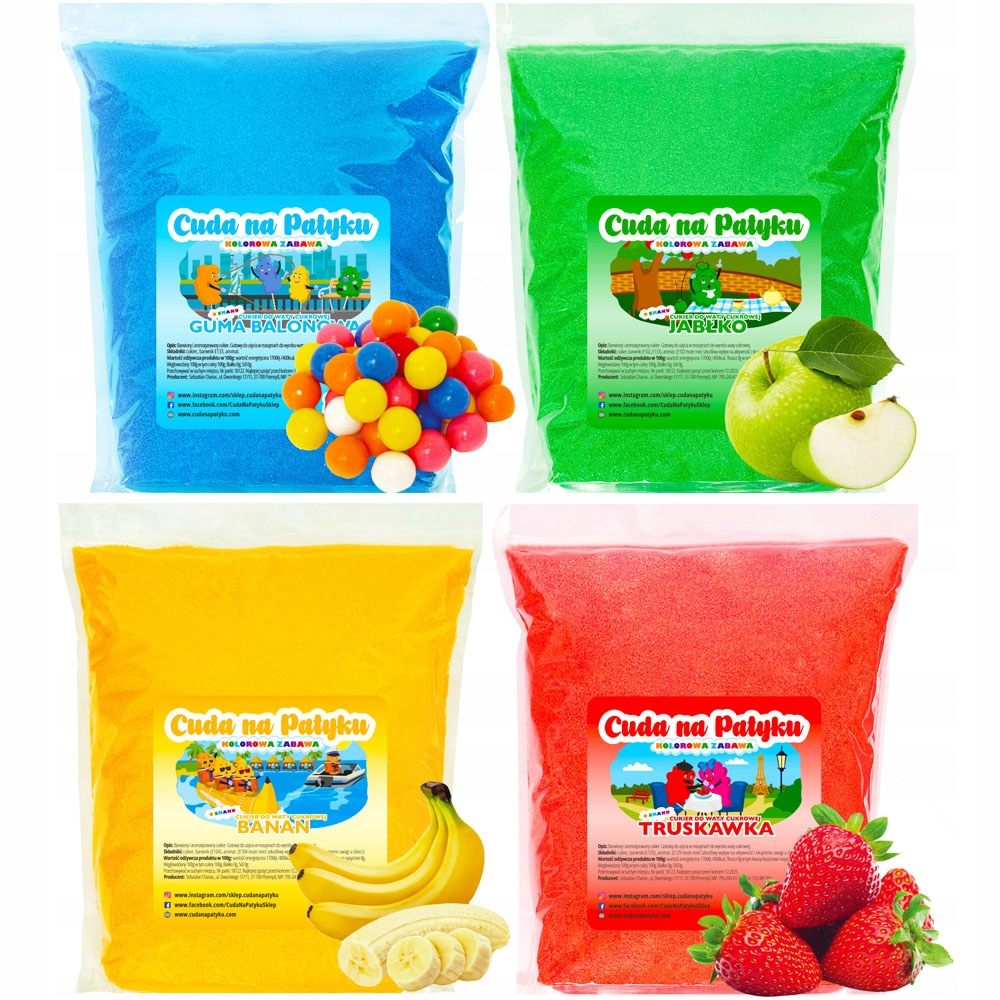 Pomôcka na cukrovú vatu Zázraky na tyčinke Bubble Gum Cukrová vata 1 KG S modrá 1 W + 3 ďalšie produkty
