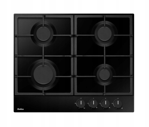 Black Gasboard AMICA PGA6100APB GELIVO rošt