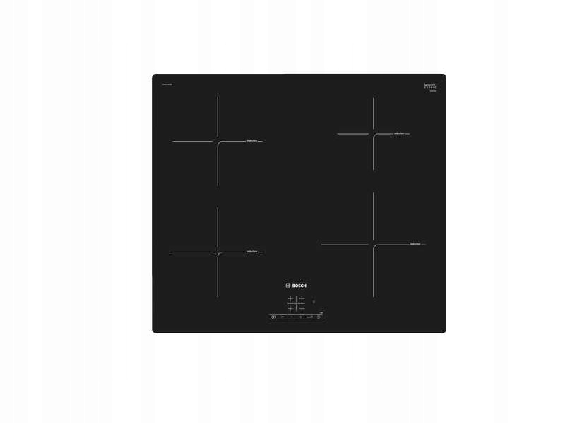 Čierna Indukčná doska Bosch Pue611BB2E 60 cm