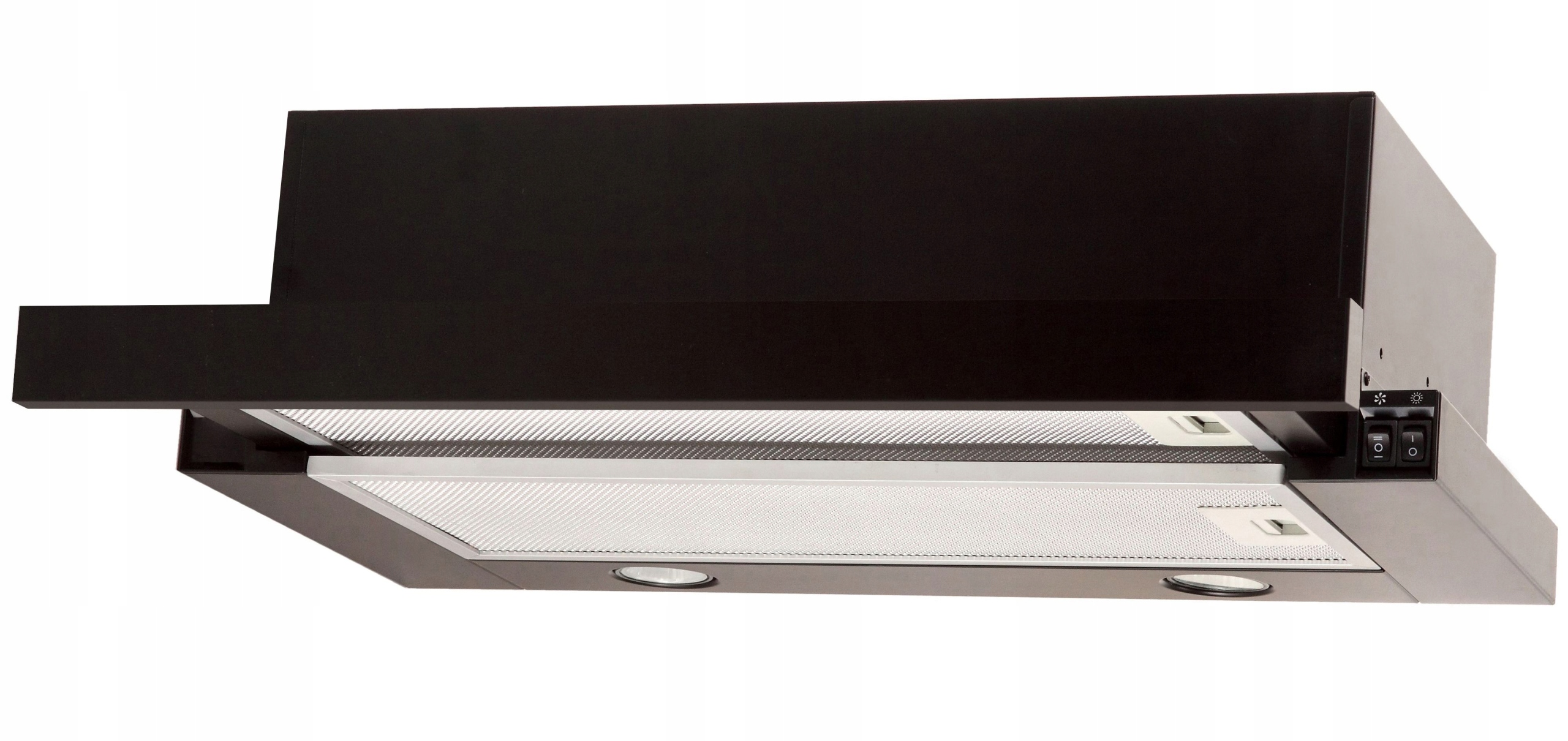 Black kapucňa kuchyne teleskopický časti prietoku 60cm