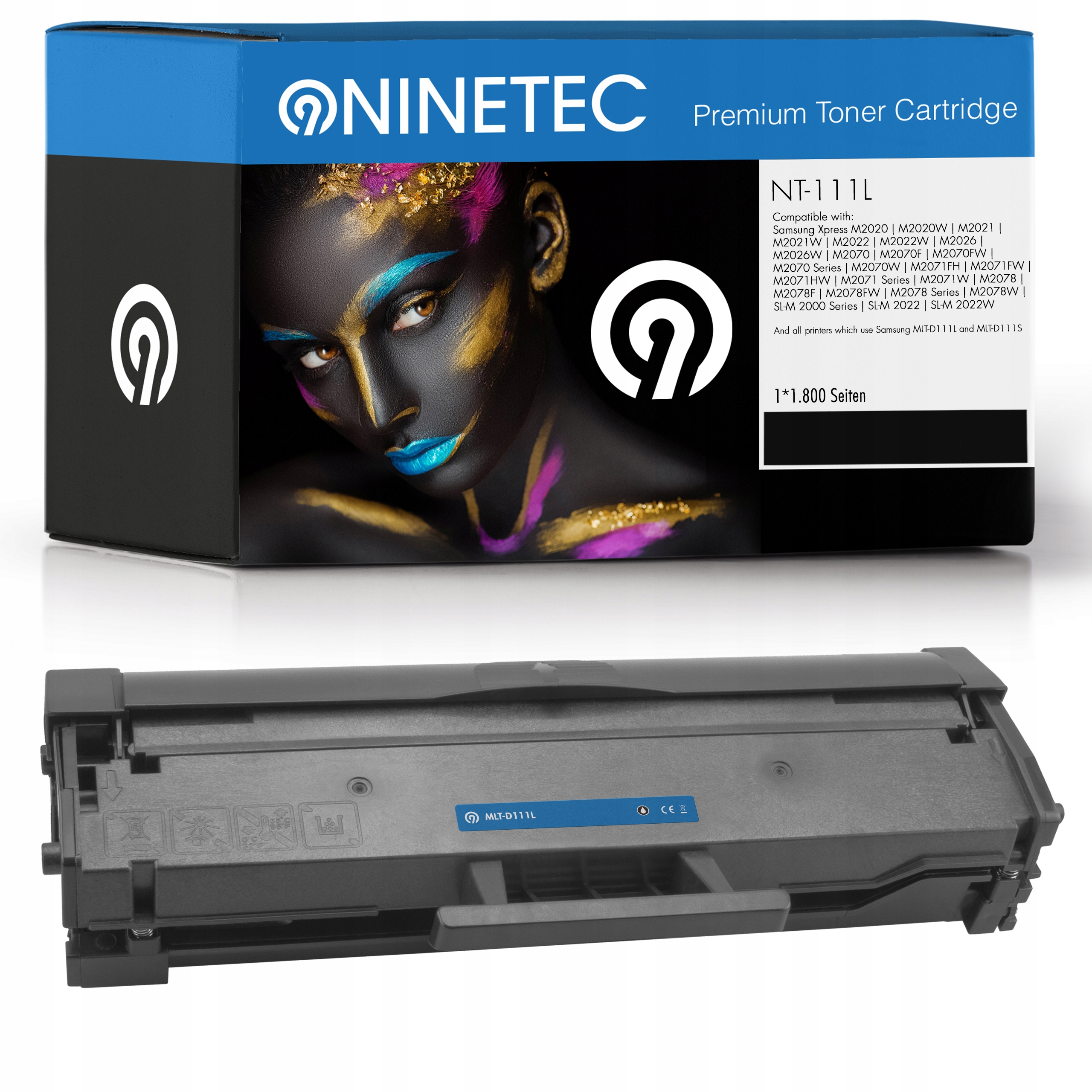 Toner NINETEC do Samsung MLT-D111L M2020 M2020W M2022W M2026W M2070W čierny (čierny)