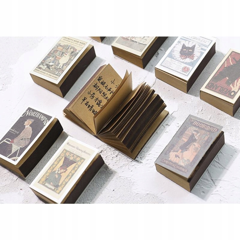 D5QC 122 Listy Mini Memo Pad Retro Matchbox