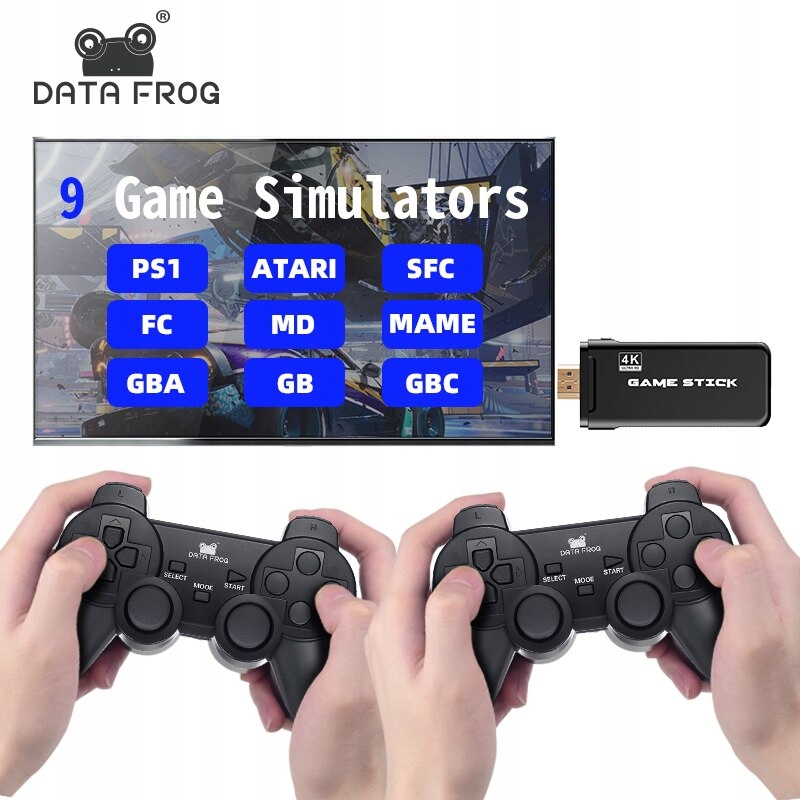 Data Frog Video Game Consoles 4K HD výstup retro