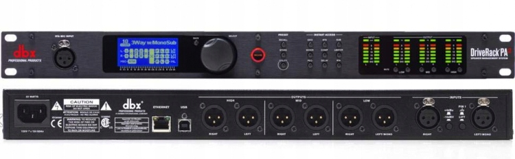 DBX DriverAck PA2 procesor reproduktora