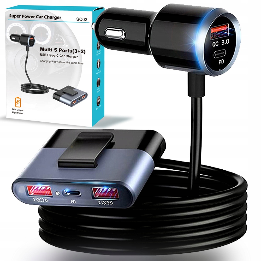 Nabíjačka do auta, USB typ C Raltek 3000 mA