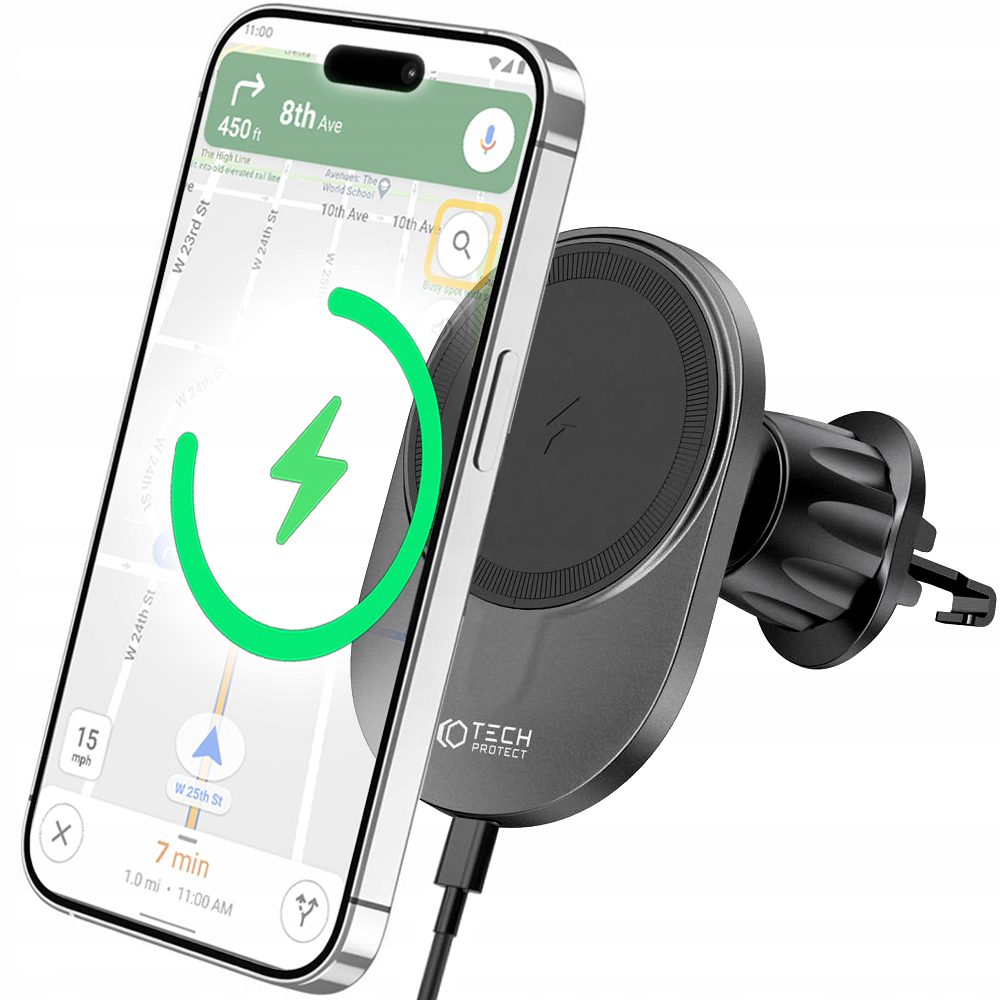 Držiak vetracieho otvoru Tech-protect, čierny